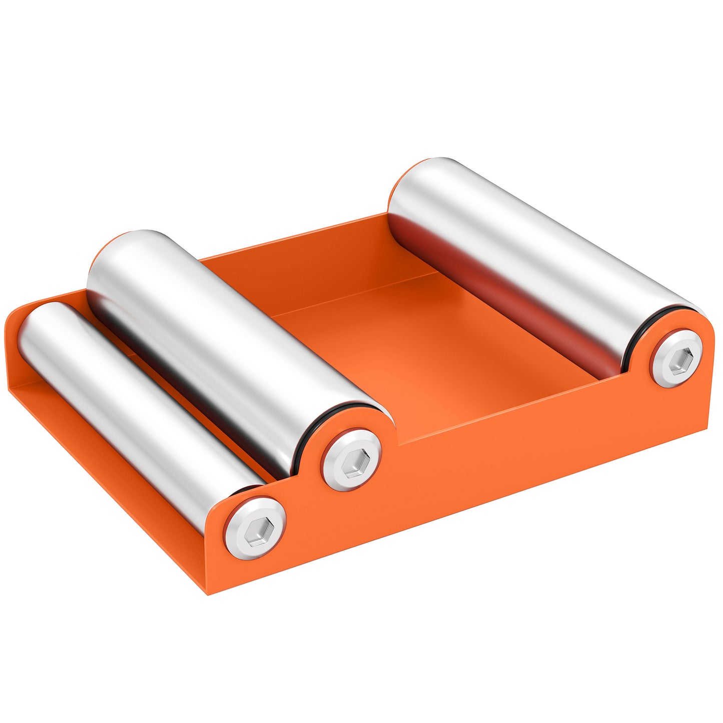 Photo of HOMCOM Motorcycle Wheel Cleaning Roller Stand with Steel Frame, Aluminium Rollers, Motorcycle Maintenance Stand for Tyre Cleaning and Chain Lubrication, Fit Tyre Width < 180mm, Bikes < 485lb, Orange in Orange colour on a white background