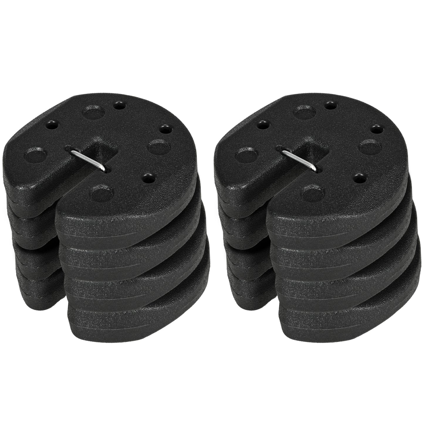 Photo of Outsunny Gazebo Weights Set of 8, 24KG Weights for Gazebo Legs with Reinforce Pins and Carry Belt, for Gazebos Shelters Marquees Tents in Tents colour on a white background