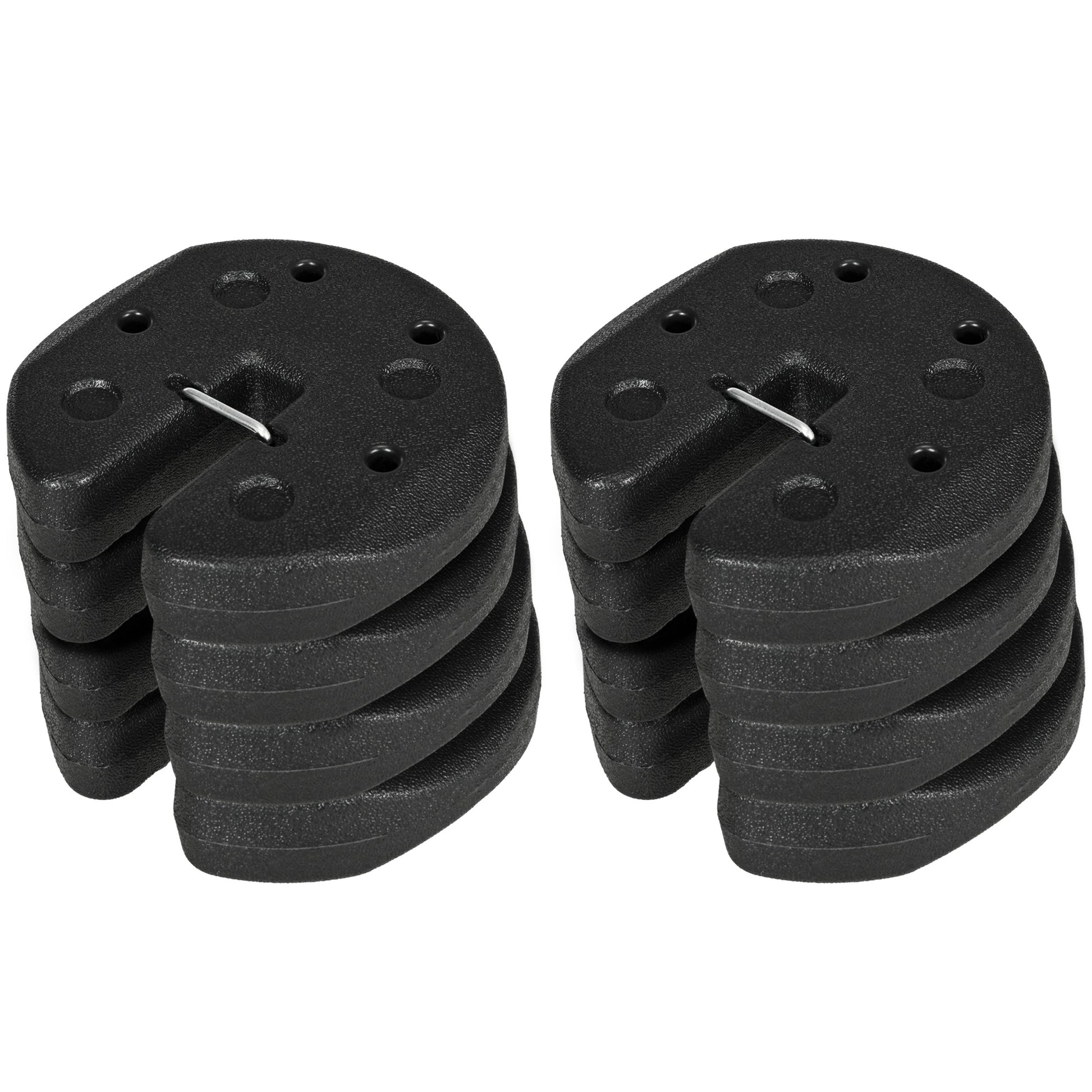 Photo of Outsunny Gazebo Weights Set of 8, 24KG Weights for Gazebo Legs with Reinforce Pins and Carry Belt, for Gazebos Shelters Marquees Tents in Tents colour on a white background