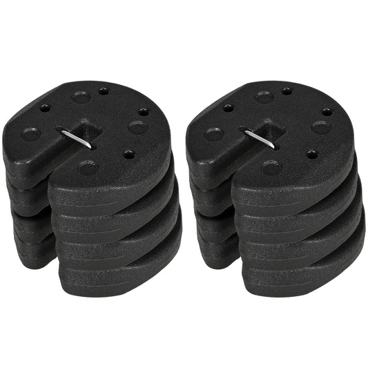 Photo of Outsunny Gazebo Weights Set of 8, 24KG Weights for Gazebo Legs with Reinforce Pins and Carry Belt, for Gazebos Shelters Marquees Tents in Tents colour on a white background