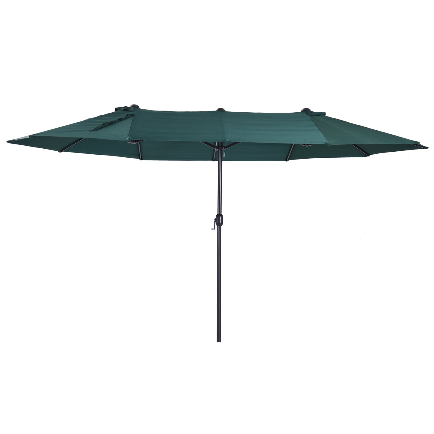 Photo of Outsunny 4.6m Double Garden Parasol - Green in Green colour on a white background