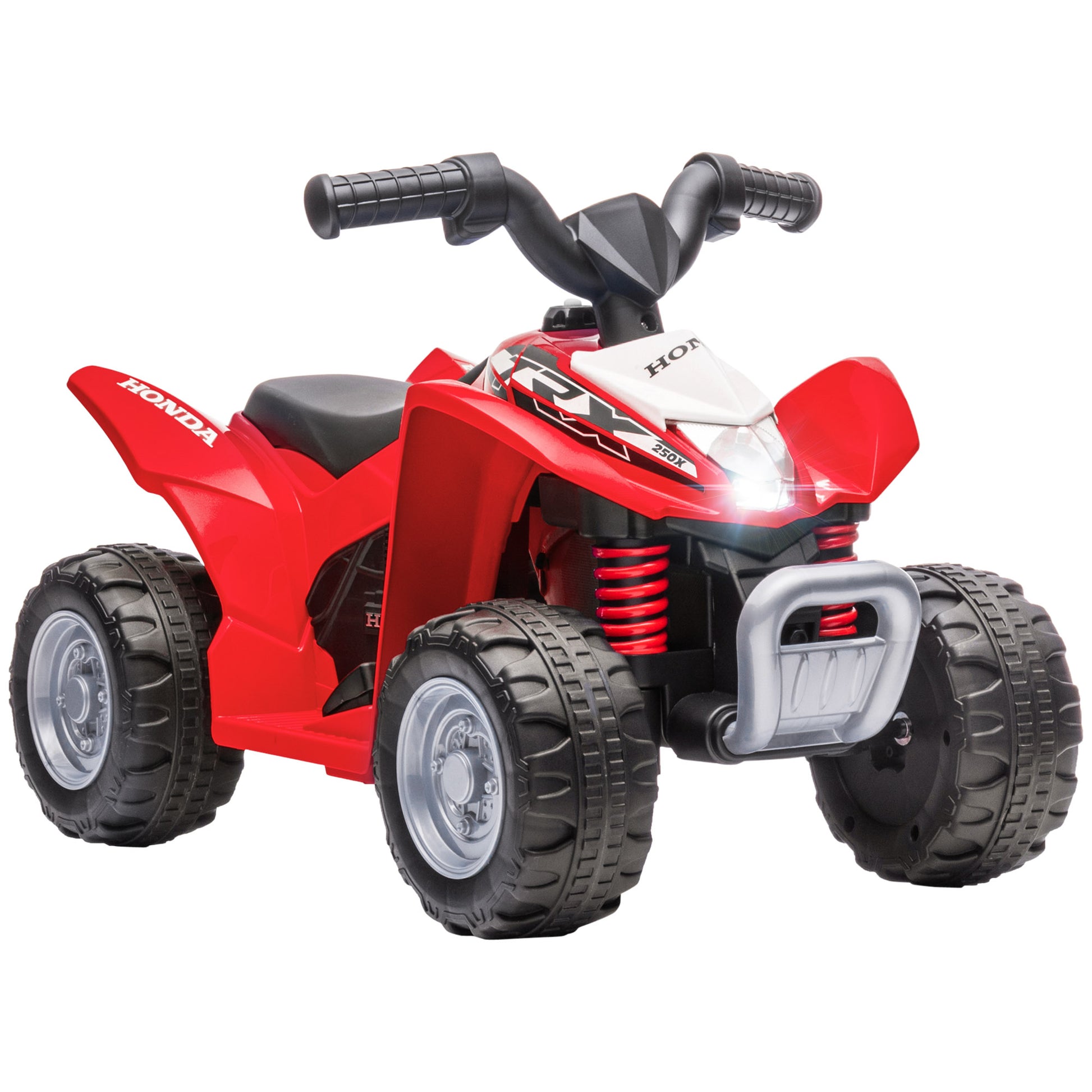 Photo of AIYAPLAY Honda Licensed Kids Electric Quad Bike, 6V ATV Ride On for Ages 1.5-3 Years, Red in Red colour on a white background