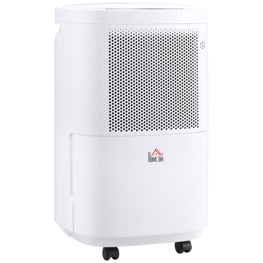 Photo of HOMCOM 10L/Day 2200ML Portable Quiet Dehumidifier with WiFi Smart App Control, Electric Moisture Air Dehumidifier for Home Laundry Basement in Basement colour on a white background