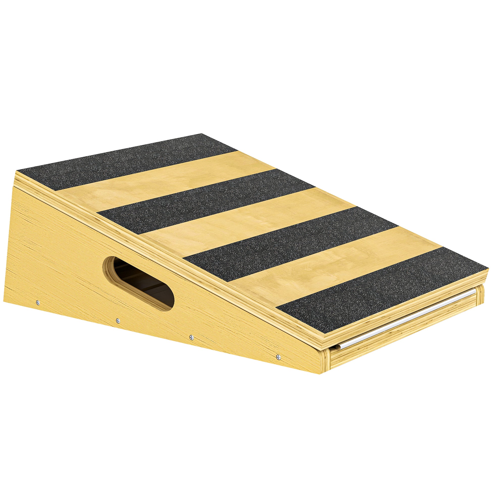Photo of SPORTNOW Portable Slant Board, Adjustable Incline Board Calf Stretcher with Extra Side-Handle Design for Home Gym in Gym colour on a white background