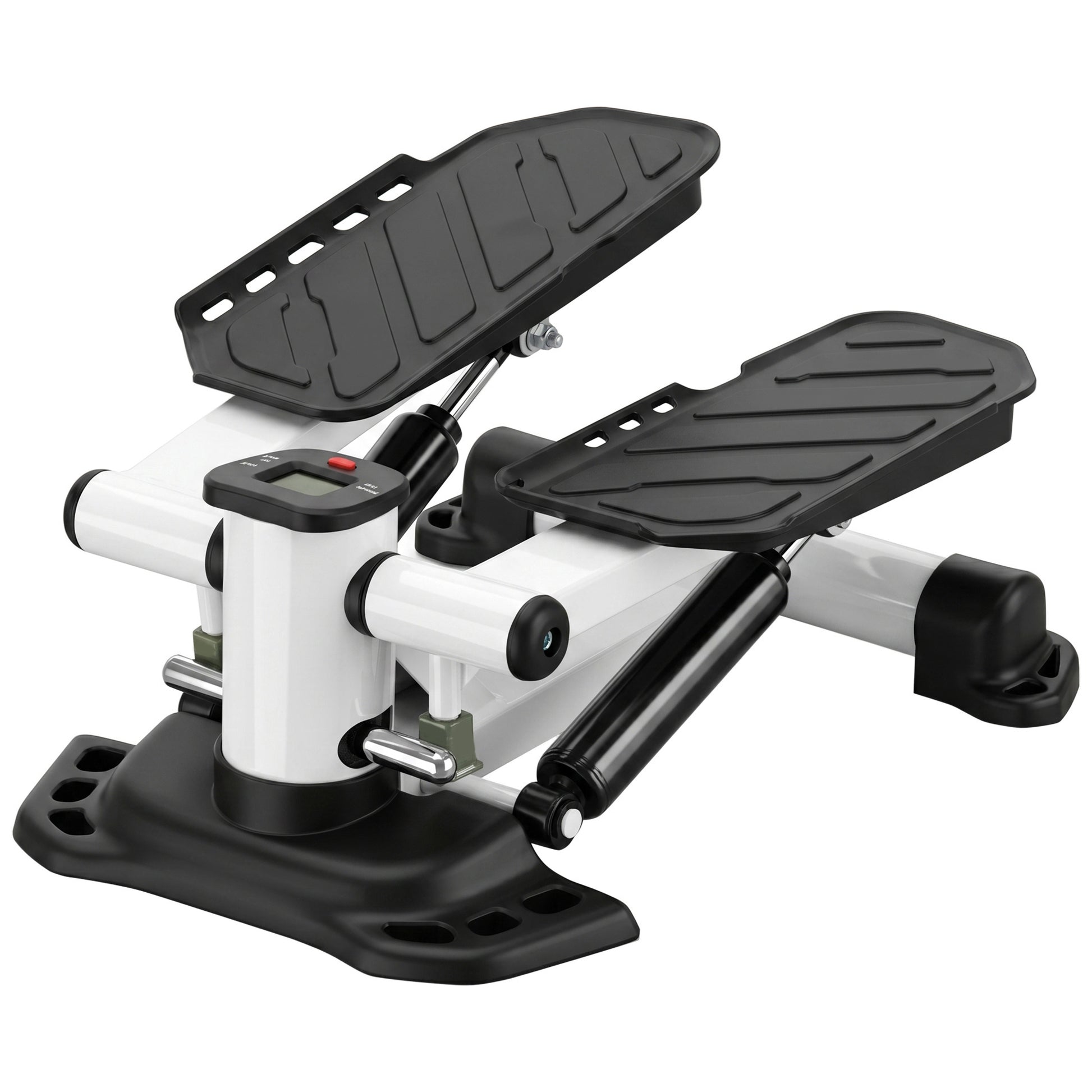 Photo of HOMCOM Portable Mini Stepper with LCD Display for Home Gym Office Exercise Workout, Black in Black colour on a white background