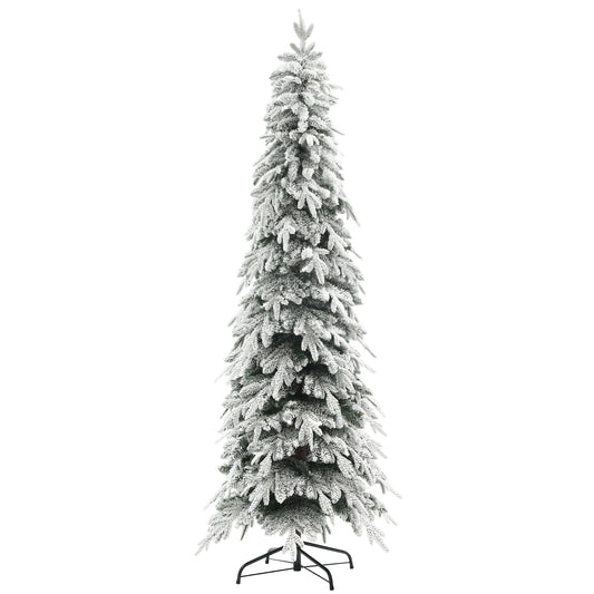 Photo of HOMCOM 7ft Snow-Covered Unlit Artificial Christmas Tree in Tree colour on a white background