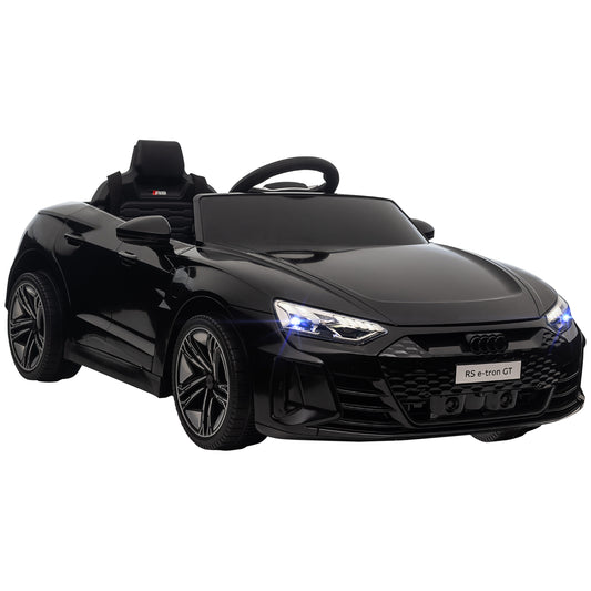 Photo of HOMCOM Audi Licensed 12V Kids Electric Ride-On, with Remote Control, Suspension System, Lights, Music, Motor - Black in Black colour on a white background