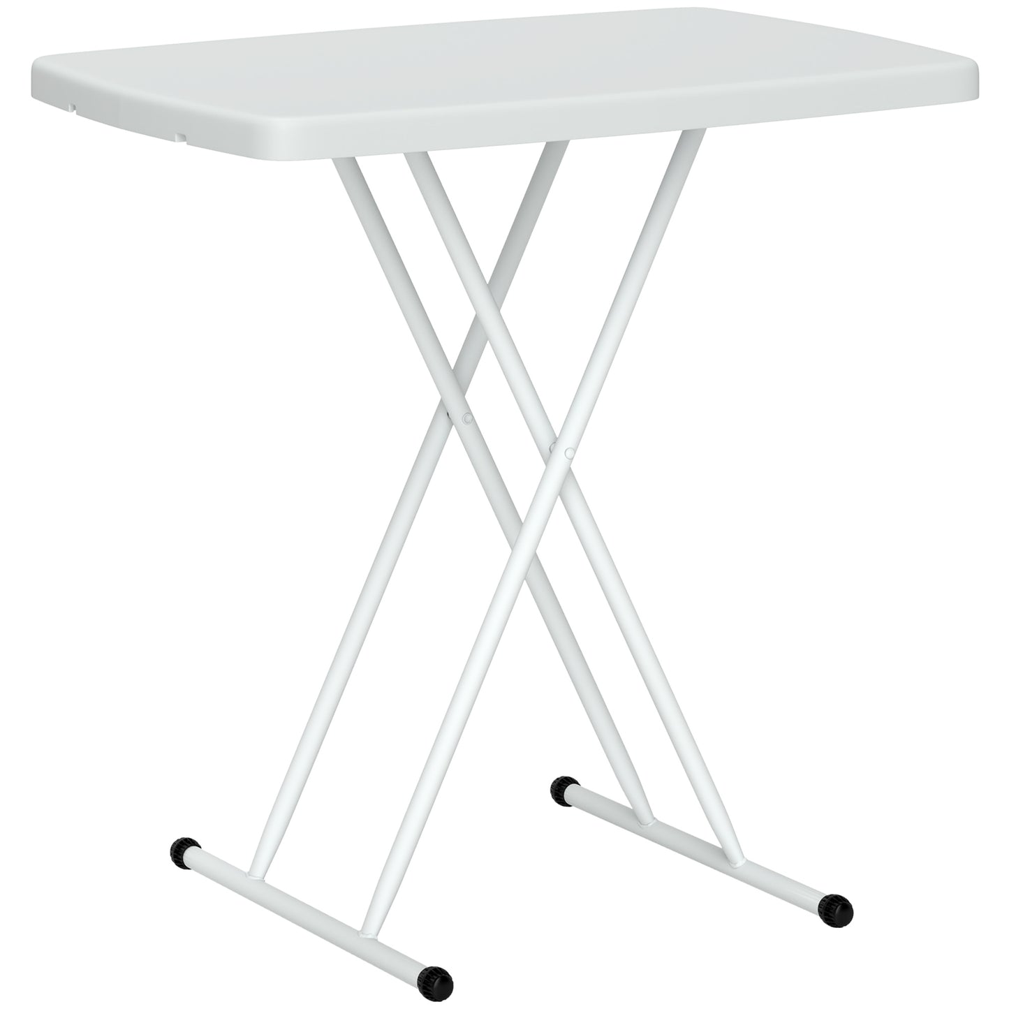 Photo of Outsunny Minimal Folding Outdoor Table - White in White colour on a white background