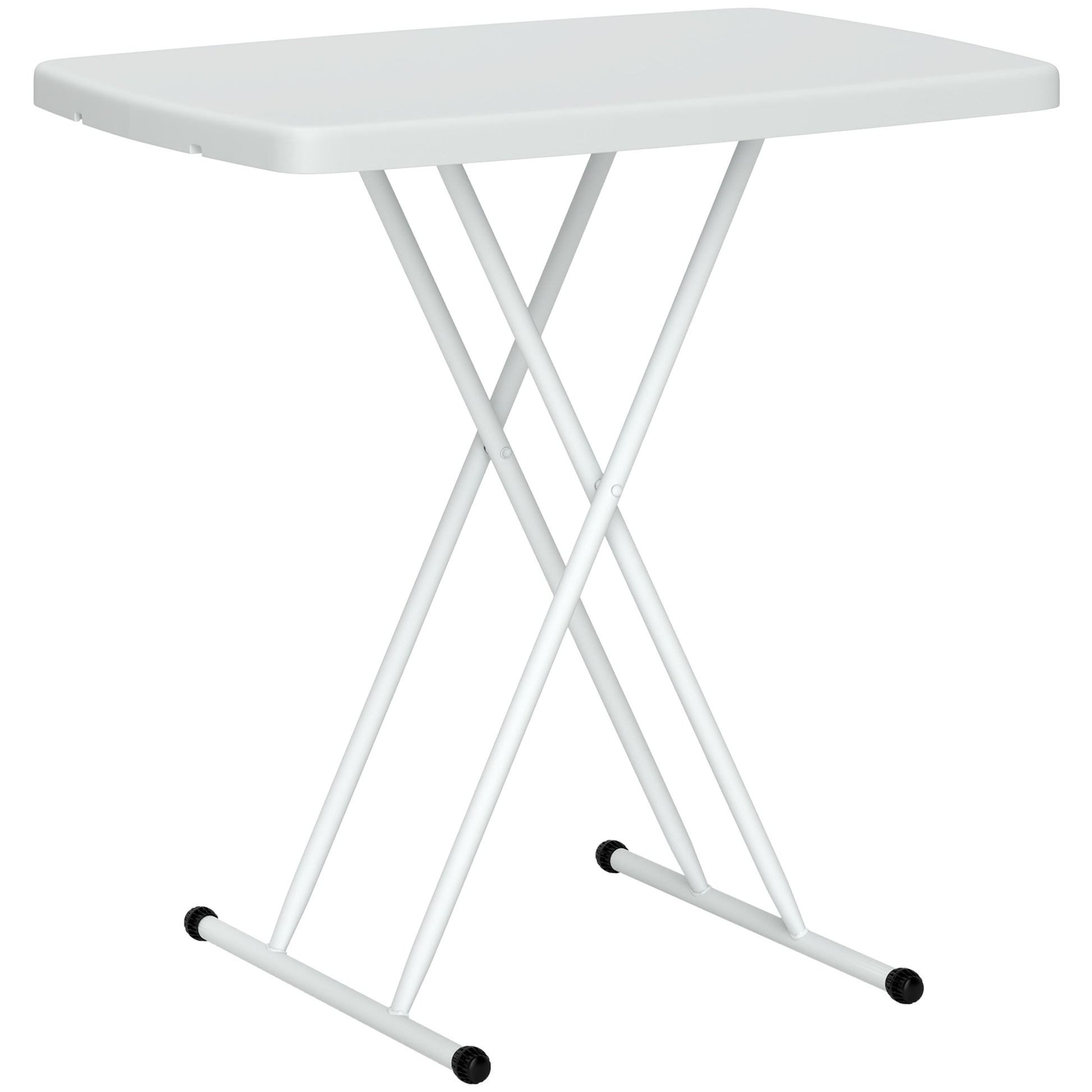 Photo of Outsunny Minimal Folding Outdoor Table - White in White colour on a white background