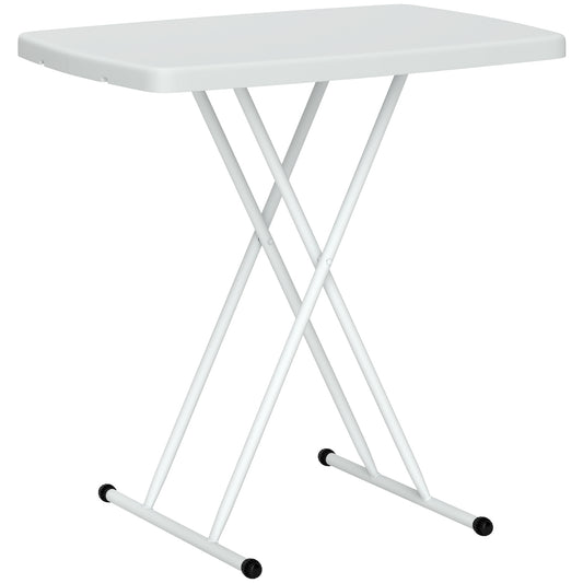 Photo of Outsunny Minimal Folding Outdoor Table - White in White colour on a white background