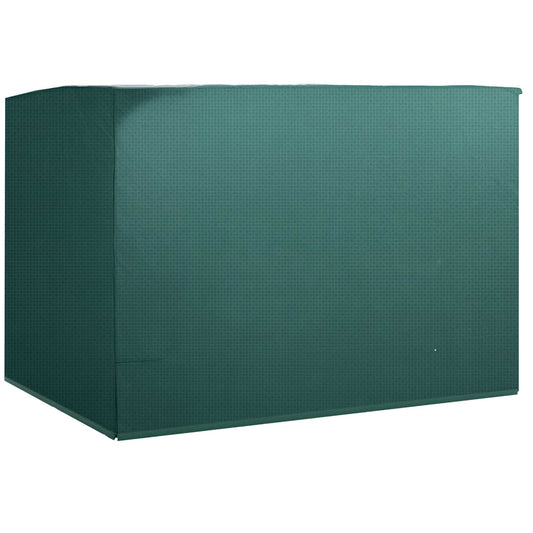 Photo of Outsunny Patio 3 Seater Swing Chair Bench Cover Outdoor Garden Furniture Rain Protection Cover Protector Waterproof Anti-UV, 215L x 155W x 150Hcm, Dark Green in Green colour on a white background