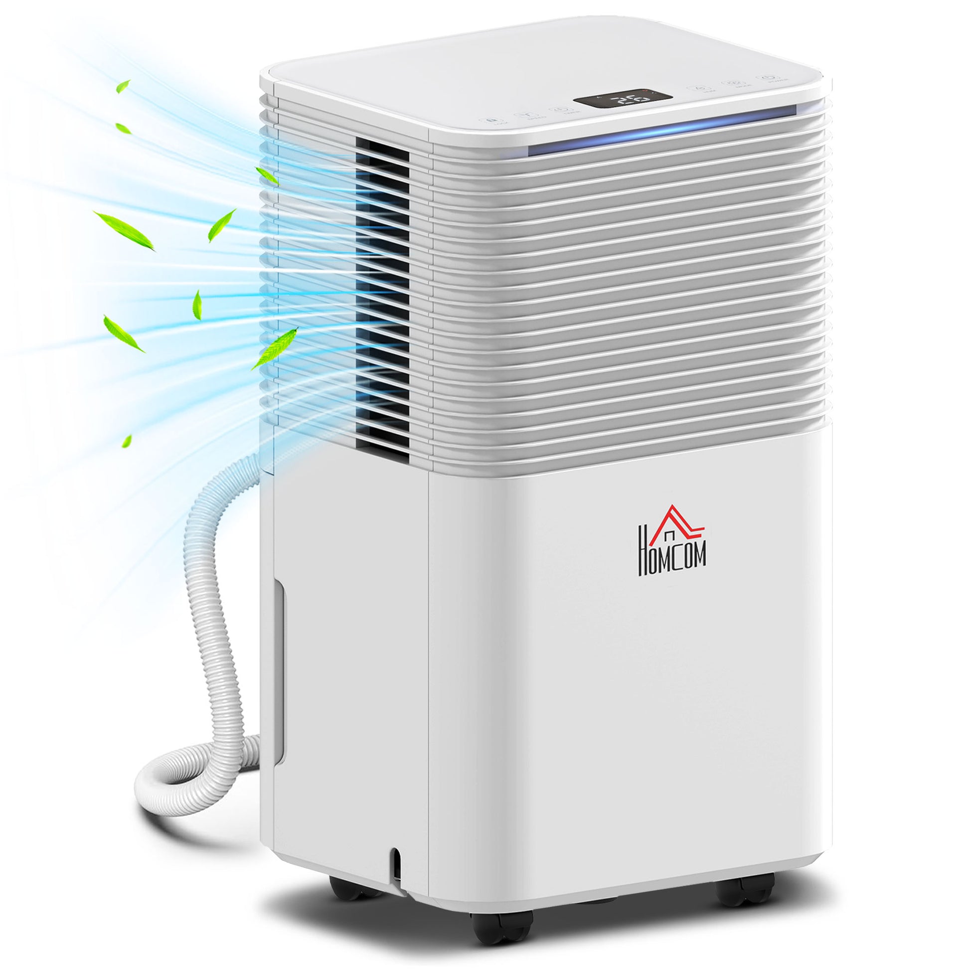 Photo of HOMCOM 10L/Day Dehumidifier with 2L Water Tank, Laundry Drying, Automatic Humidity Sensor, Electric Portable Dehumidifier with 24H Timer, 3 Modes for Home Damp, Mould and Condensation in Condensation colour on a white background