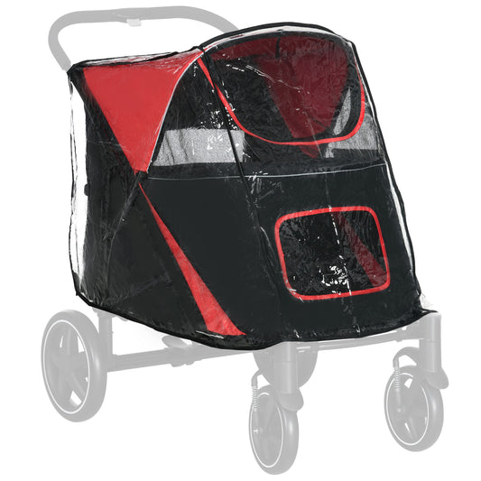 Photo of PawHut Rain Cover for Dog Pram, Stroller Buggy with Rear Entry in Entry colour on a white background