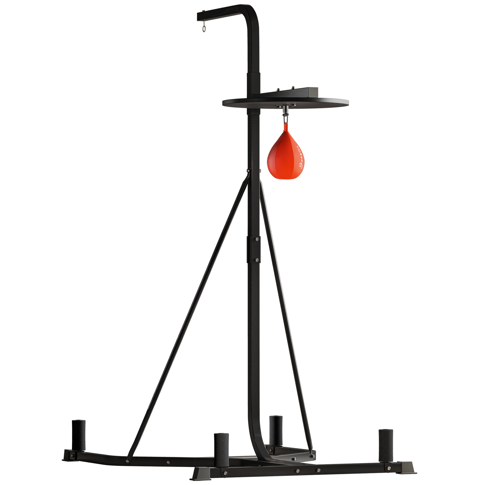Photo of HOMCOM Adjustable Freestanding Speedbag, Punch Bag Hanger, Black in Black colour on a white background
