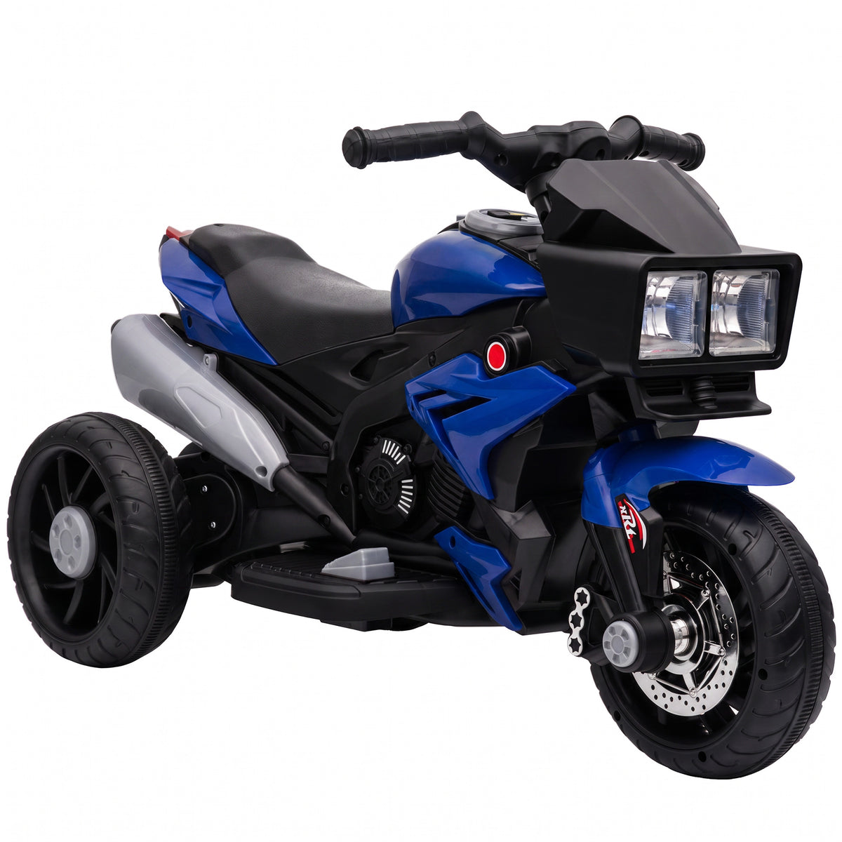 Photo of AIYAPLAY Kids Electric Motorcycle Ride-On Toy, 3-Wheel Battery-Operated Motorbike with Horn, Toddler Ride On Bike, Blue in Blue colour on a white background