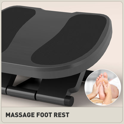 HOMCOM footrest close-up showing textured foot pads and tilting support base