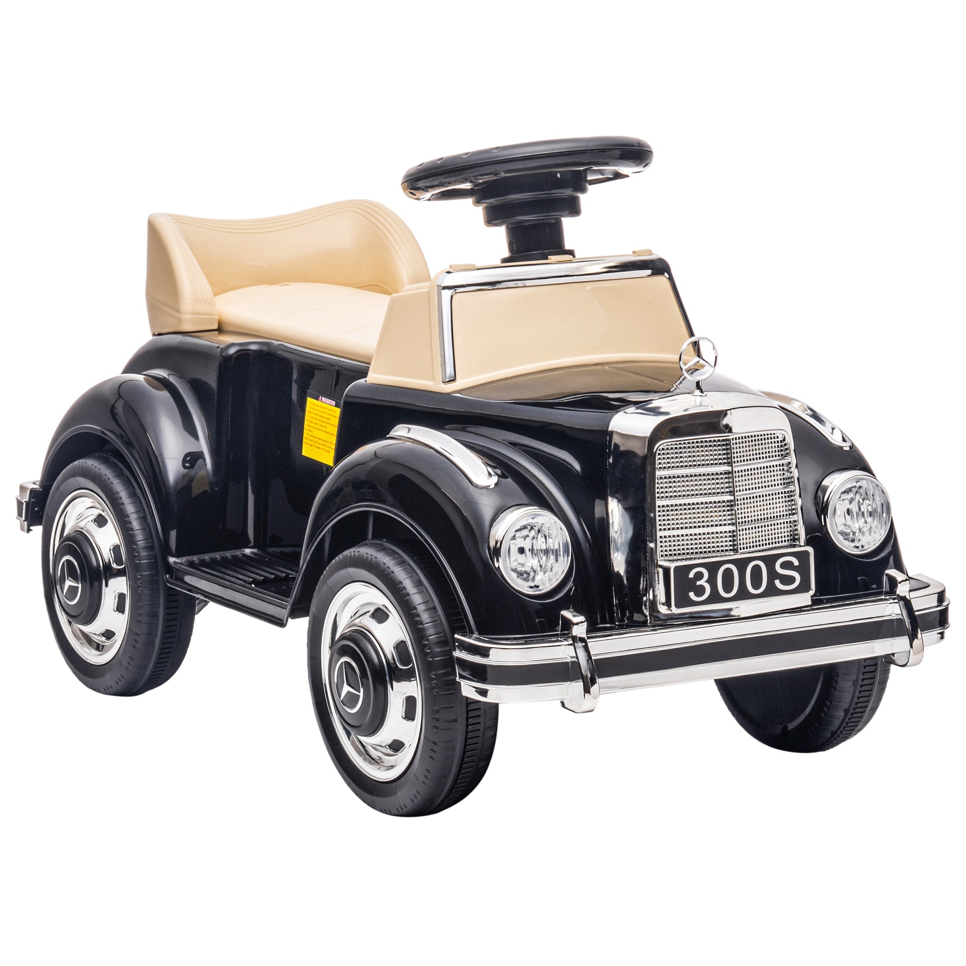 Photo of AIYAPLAY Foot to Floor Ride on Sliding Car Mercedes-Benz 300S Licensed for 18-48 months in months colour on a white background