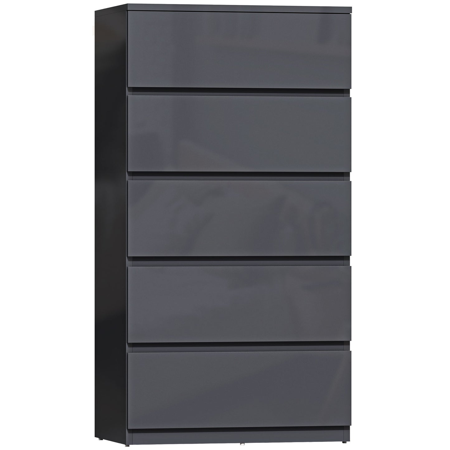 Photo of HOMCOM Chest of Drawers, 5-Drawer Storage Cabinets, Modern Dresser, Storage Drawer Unit for Bedroom in Bedroom colour on a white background