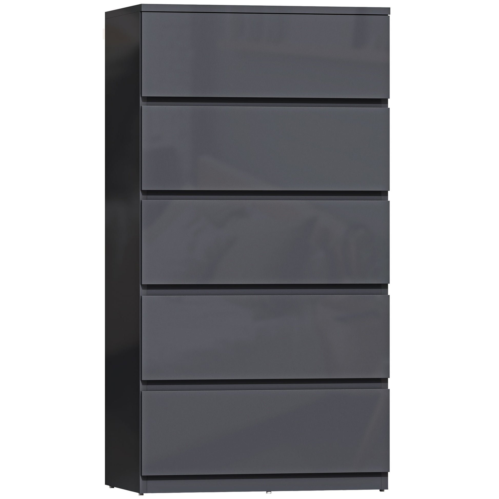 Photo of HOMCOM Chest of Drawers, 5-Drawer Storage Cabinets, Modern Dresser, Storage Drawer Unit for Bedroom in Bedroom colour on a white background