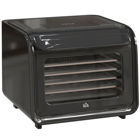 Photo of HOMCOM 35-70°C Six-Tray Food Dehydrator - Black in Black colour on a white background