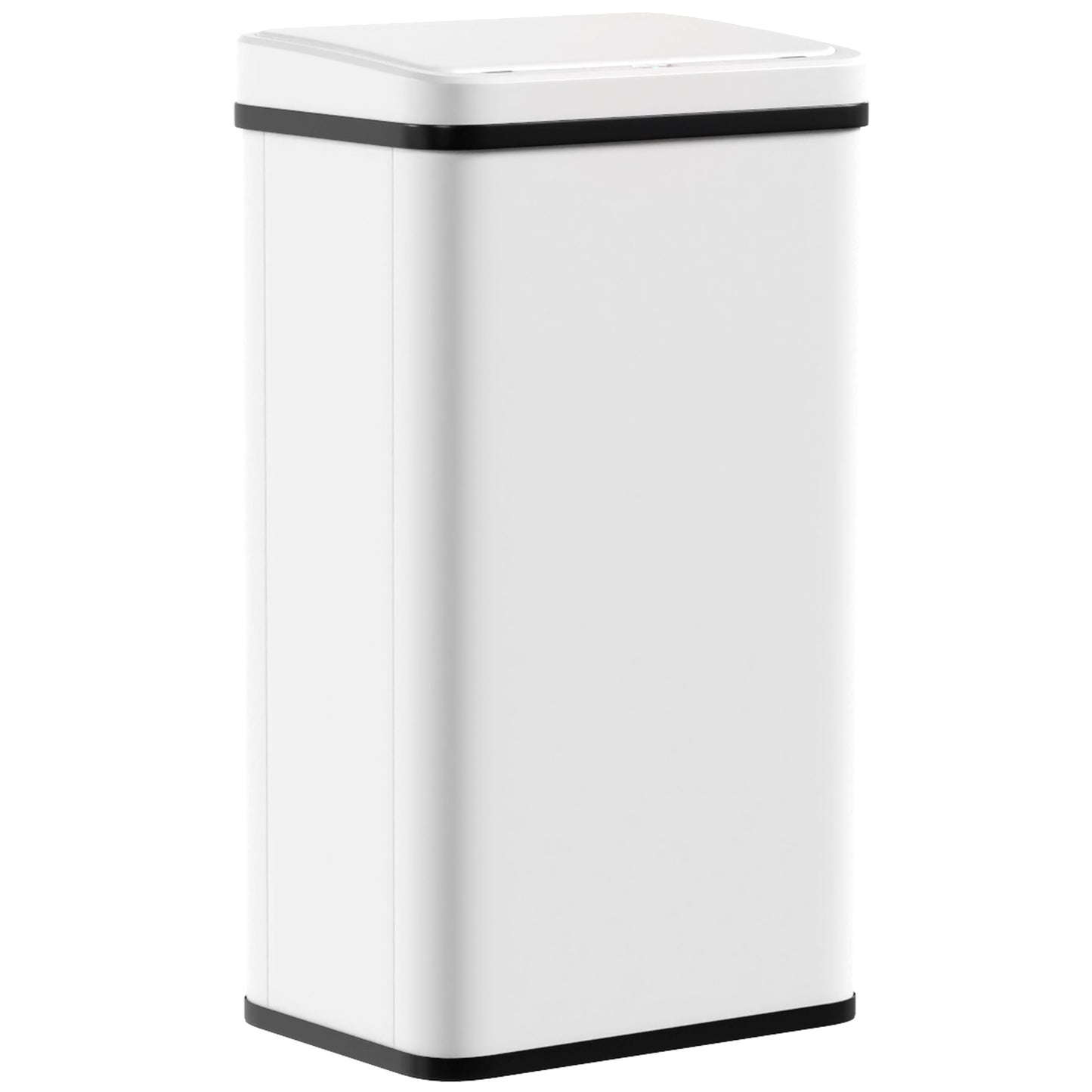 Photo of HOMCOM 50L Sensor Bin with Soft-Close Lid, Stainless Steel Automatic Touchless Motion Sensor Kitchen Bin, White in White colour on a white background