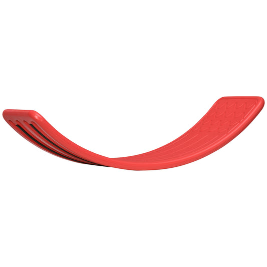 Photo of ZONEKIZ Balance Board Kids Wobble Board, Sensory Training Rocking Toy for Children, Nursery Toy, for Ages 3-6 Years, 82 x 27.5 x 19.5cm - Red in Red colour on a white background
