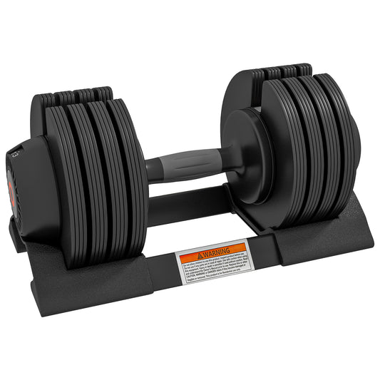 Photo of SPORTNOW Adjustable Dumbbells Set, 4-in-1 Weights Set with Storage Tray, Non-Slip Handle, 7kg, 13kg, 18kg, 24kg in 24kg colour on a white background