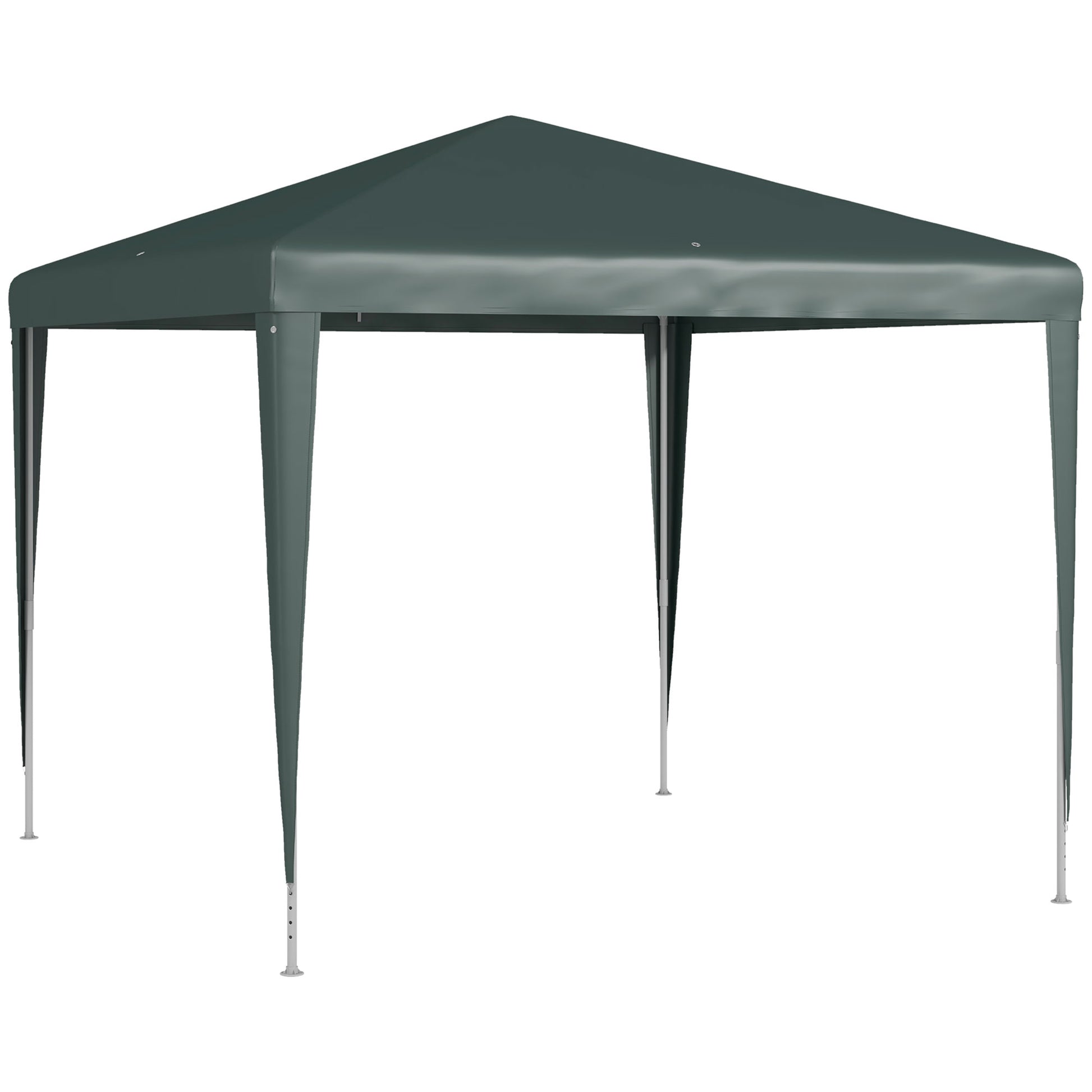 Photo of Outsunny 2.7m x 2.7m Garden Gazebo Marquee Party Tent Wedding Canopy Outdoor(Dark Green) in Green) colour on a white background