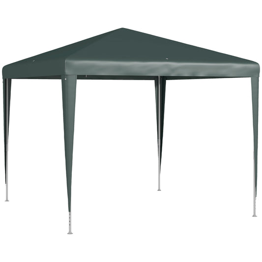 Photo of Outsunny 2.7m x 2.7m Garden Gazebo Marquee Party Tent Wedding Canopy Outdoor(Dark Green) in Green) colour on a white background