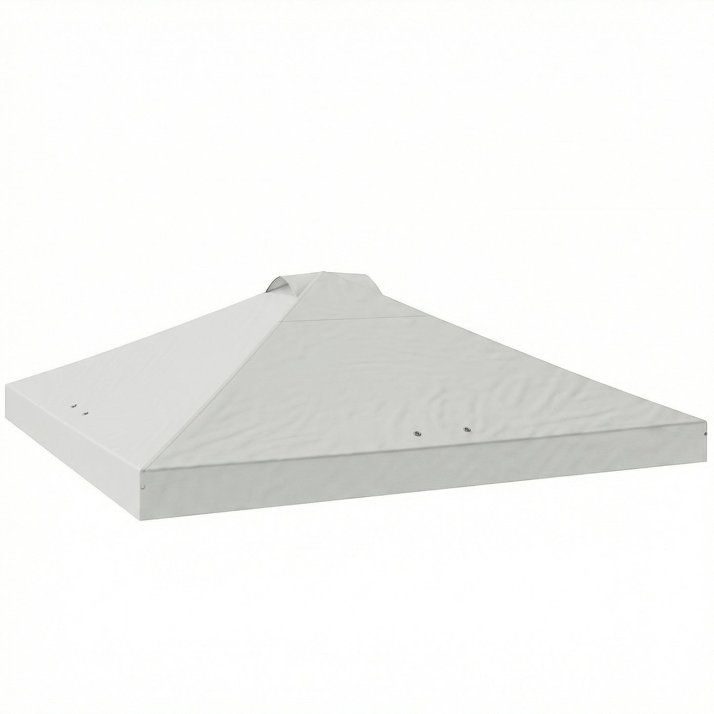 Photo of Outsunny Gazebo Roof Replacement UV50+ Waterproof Pop Up Canopy Cover with 8 Drainage Holes 3 x 3 m White in White colour on a white background