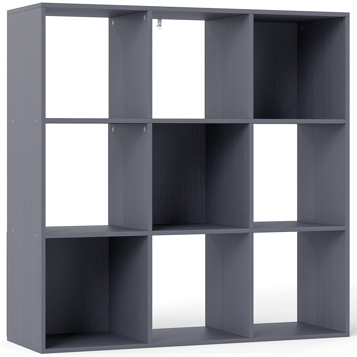 Photo of HOMCOM Nine-Cube Storage Shelf - Grey in Grey colour on a white background