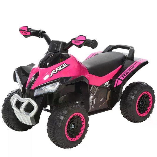 Photo of HOMCOM Ride on Toy for Kids 4 Wheel Foot-to-Floor Sliding Walking Car Toy Motorcycle Baby Walker Toddler Toys for for 18-36 Months Boys and Girls in Girls colour on a white background