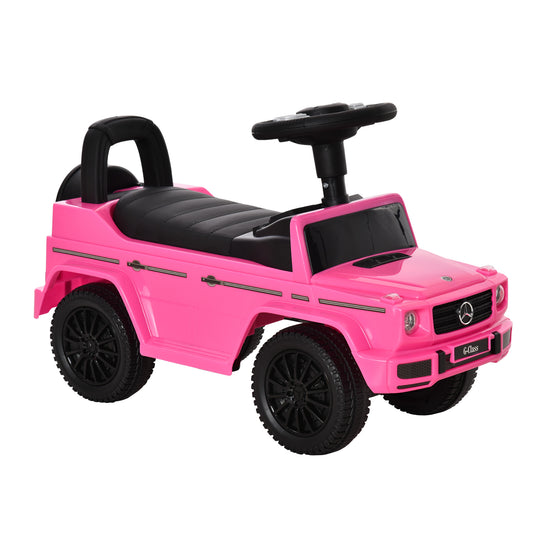 Photo of HOMCOM 3 in 1 Kids Ride On Car G350 Licensed Foot To Floor Slider Toddler Push Along NO POWER Pink 12-36 months in months colour on a white background