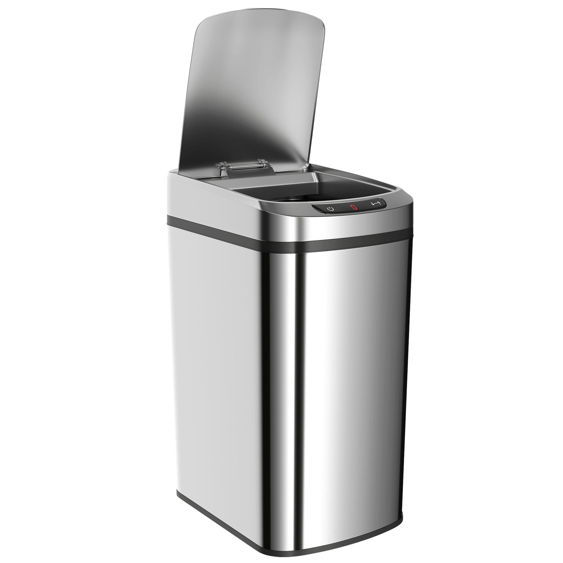 Photo of HOMCOM 12L Sensor Bin, Automatic Touchless Motion Sensor Kitchen Bin with Fingerprint Resistant Stainless Steel, Silver in Silver colour on a white background