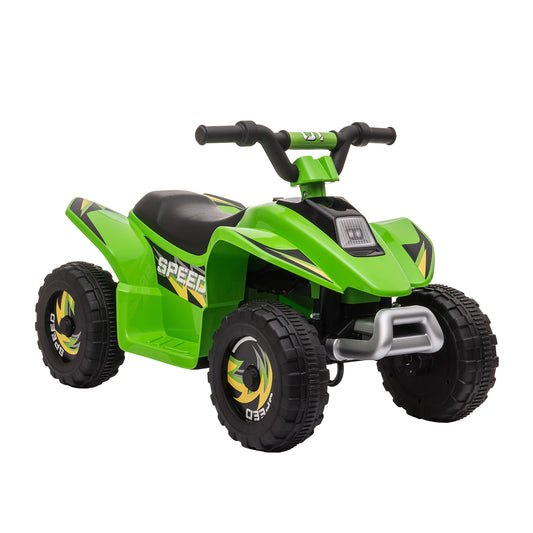 Photo of HOMCOM 6V Kids Electric Toy Car Forward Reverse Functions for Toddlers aged 18-36 months, Green in Green colour on a white background