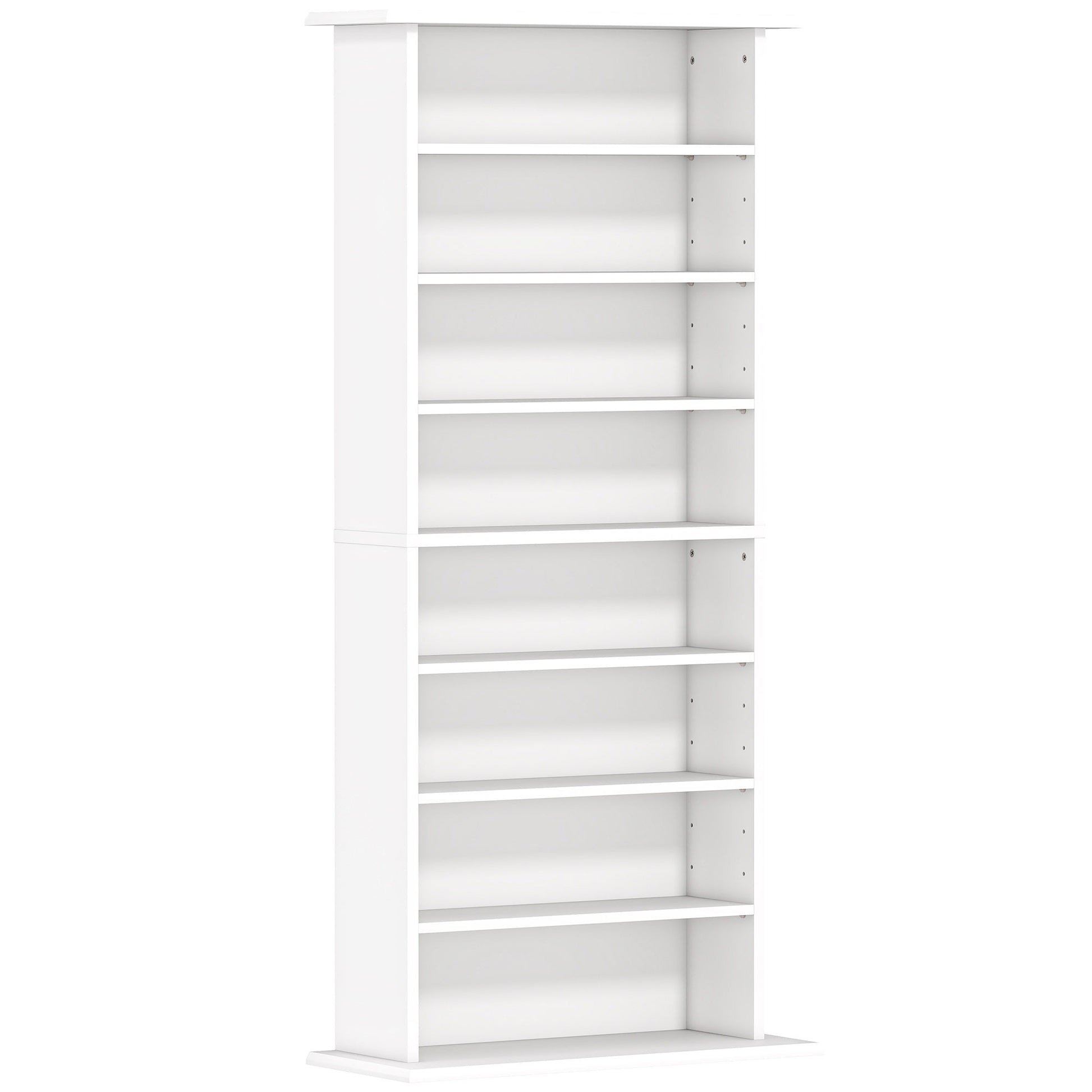 Photo of HOMCOM 360 CD Storage Unit - White in White colour on a white background