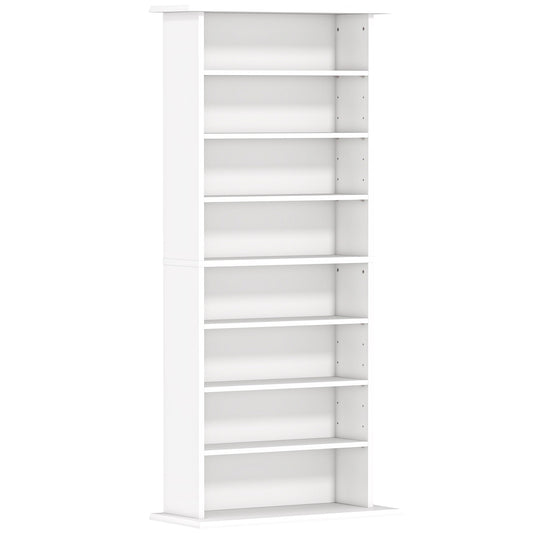 Photo of HOMCOM 360 CD Storage Unit - White in White colour on a white background