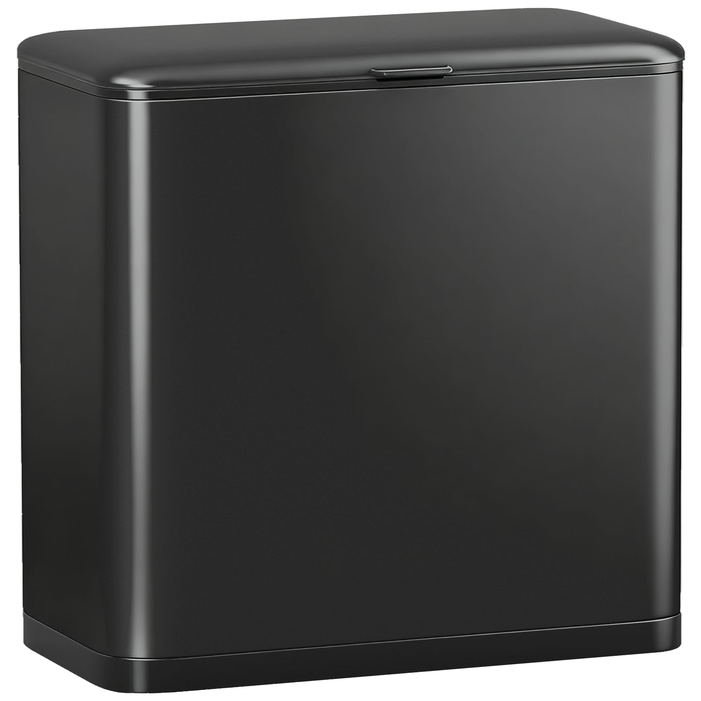 Photo of HOMCOM 8L Hanging Kitchen Bin, Rubbish bin with Lid and Removable Inner Bucket for Kitchen Cabinet Door, Under Sink, Office in Office colour on a white background