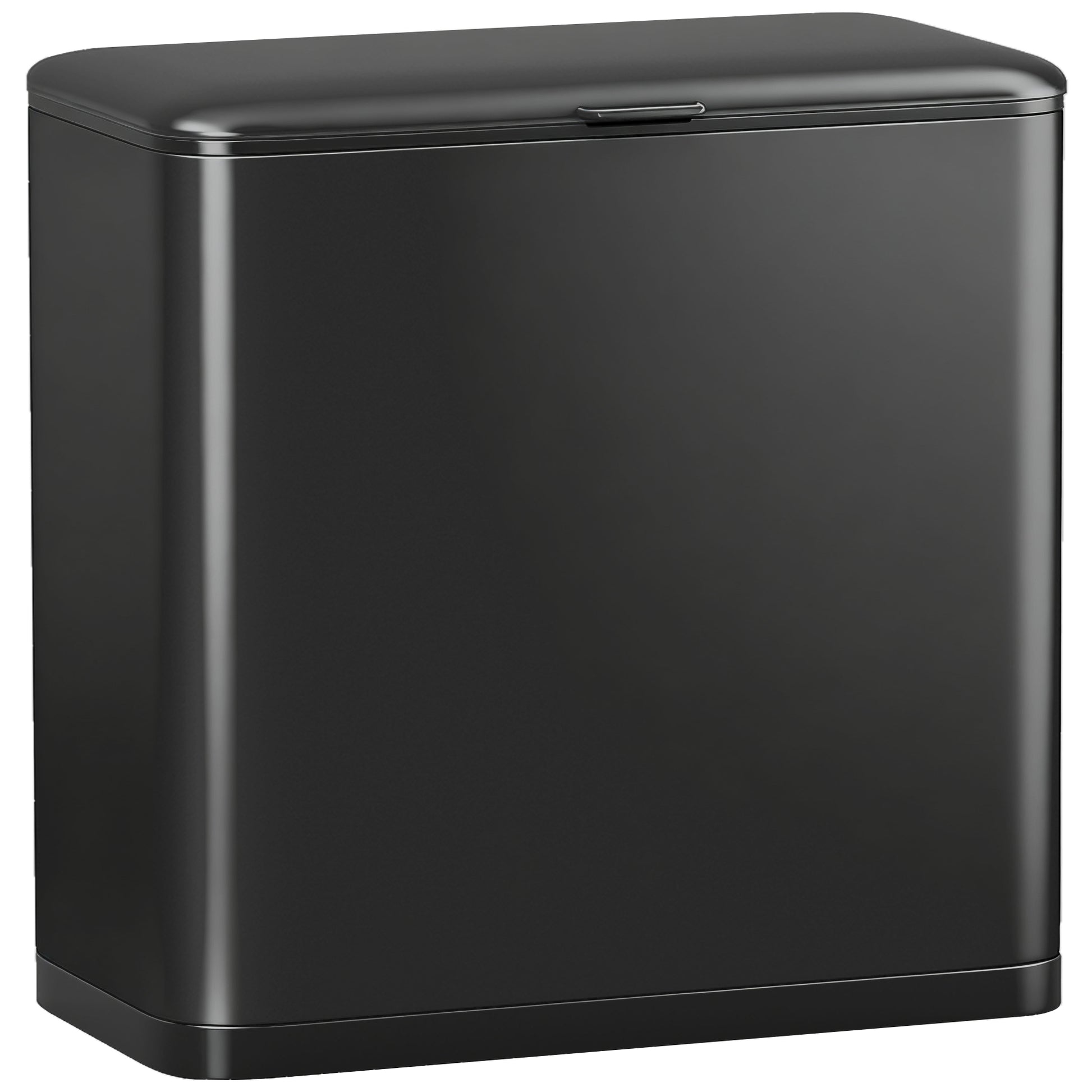 Photo of HOMCOM 8L Hanging Kitchen Bin, Rubbish bin with Lid and Removable Inner Bucket for Kitchen Cabinet Door, Under Sink, Office in Office colour on a white background