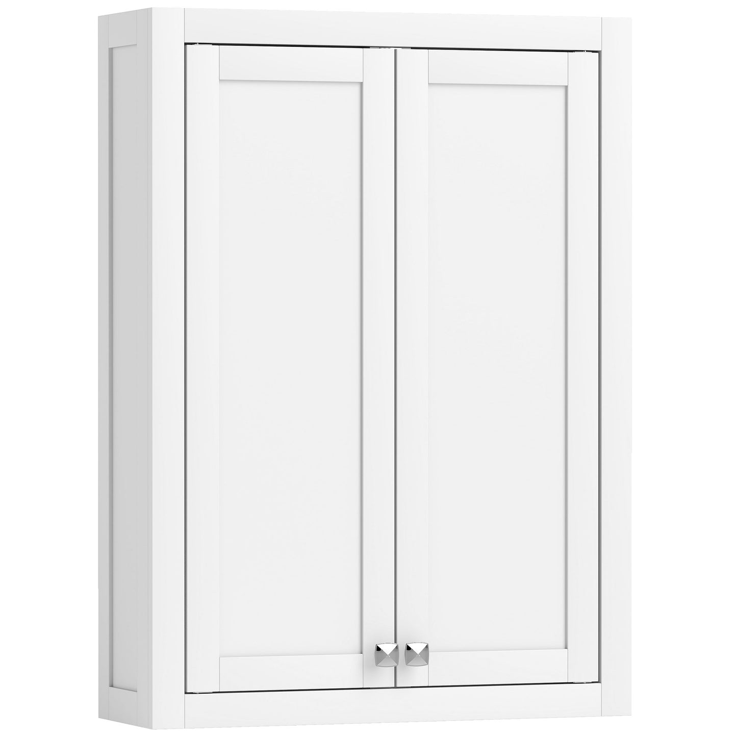 Photo of HOMCOM Bathroom Wall Cabinet with Adjustable Shelves - White in White colour on a white background
