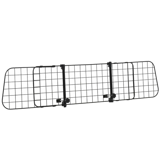 Photo of PawHut Heavy Duty Pet Dog Car Barrier Black in Black colour on a white background