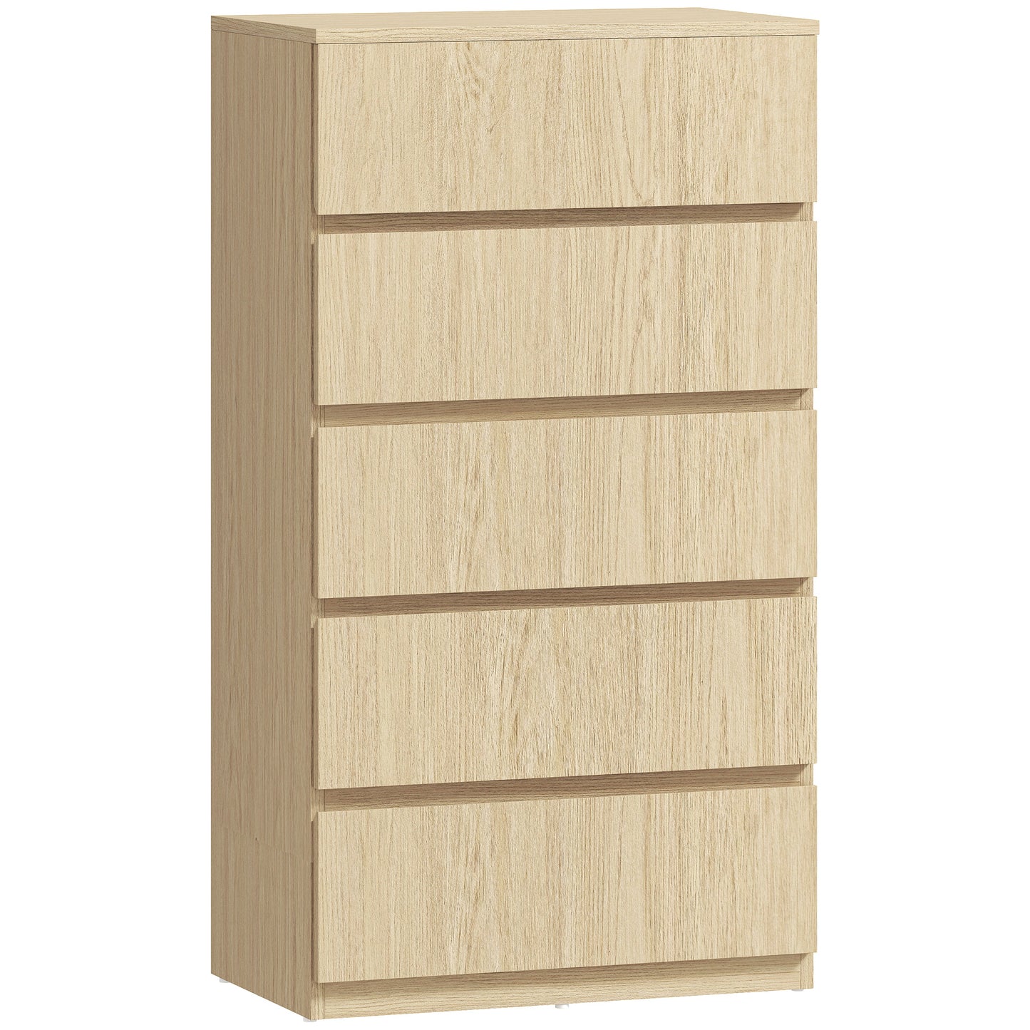 Photo of HOMCOM Chest of Drawers, 5-Drawer Storage Cabinets, Modern Dresser, Storage Drawer Unit for Bedroom in Bedroom colour on a white background