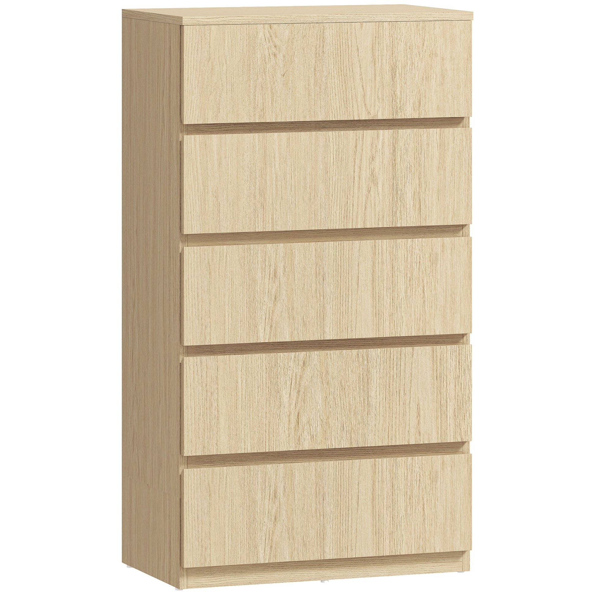 Photo of HOMCOM Chest of Drawers, 5-Drawer Storage Cabinets, Modern Dresser, Storage Drawer Unit for Bedroom in Bedroom colour on a white background