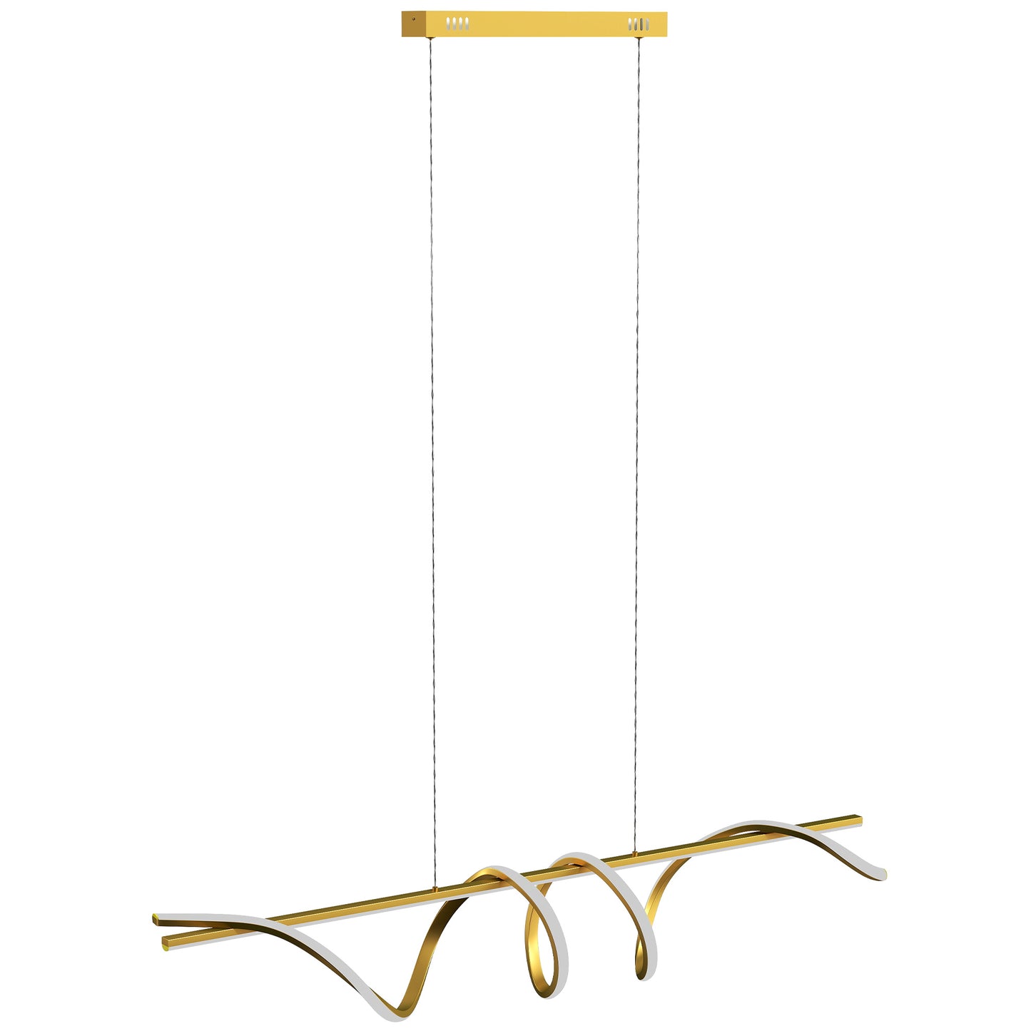 Photo of HOMCOM Pendant Light with 3 Colour Temperatures - Gold Tone in Tone colour on a white background