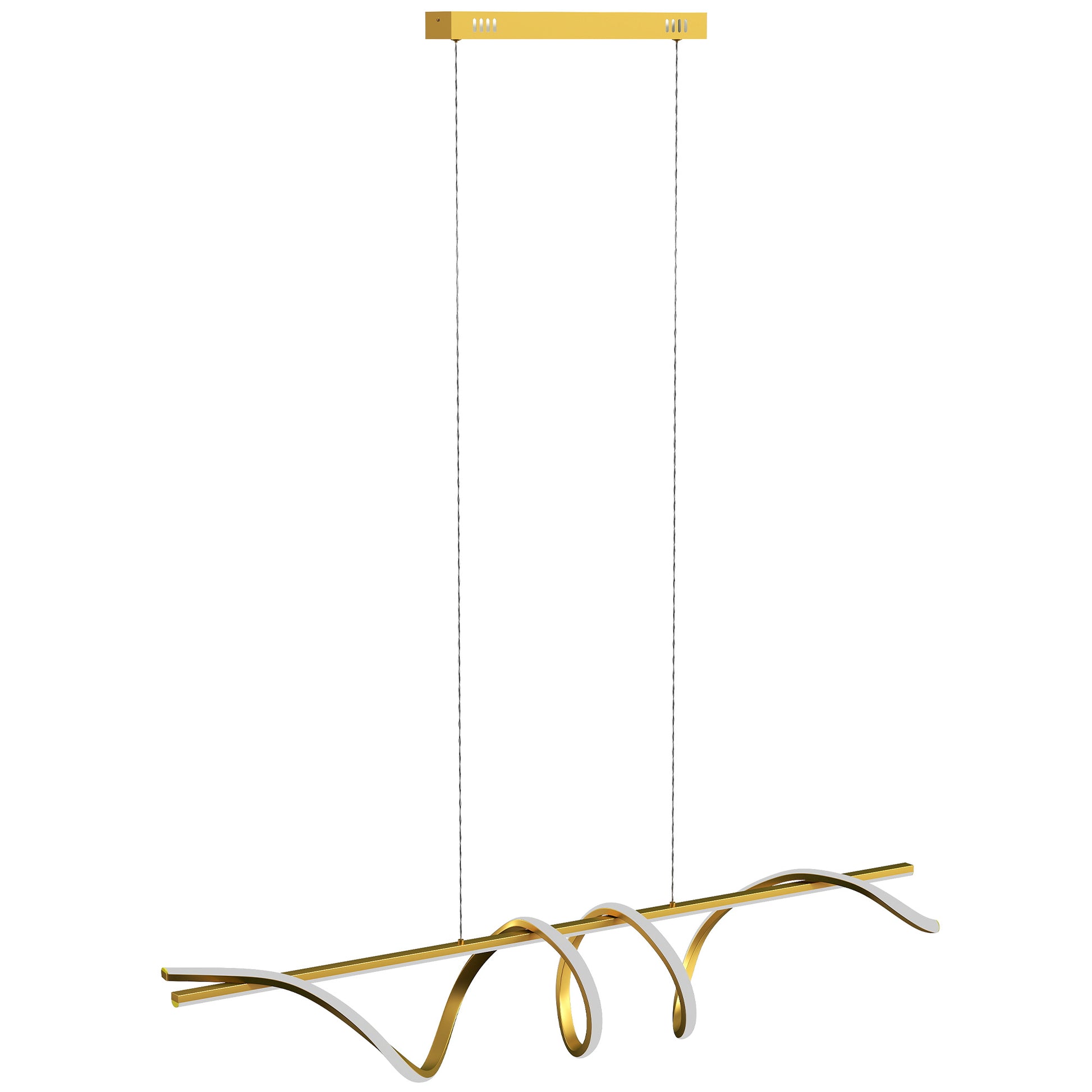 Photo of HOMCOM Pendant Light with 3 Colour Temperatures - Gold Tone in Tone colour on a white background