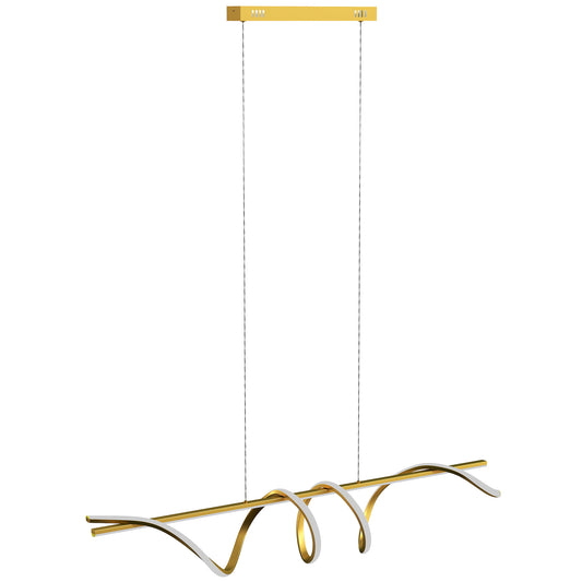 Photo of HOMCOM Pendant Light with 3 Colour Temperatures - Gold Tone in Tone colour on a white background