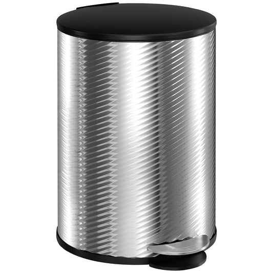 Photo of HOMCOM 20L Stainless Steel Compact Home Bin in Bin colour on a white background