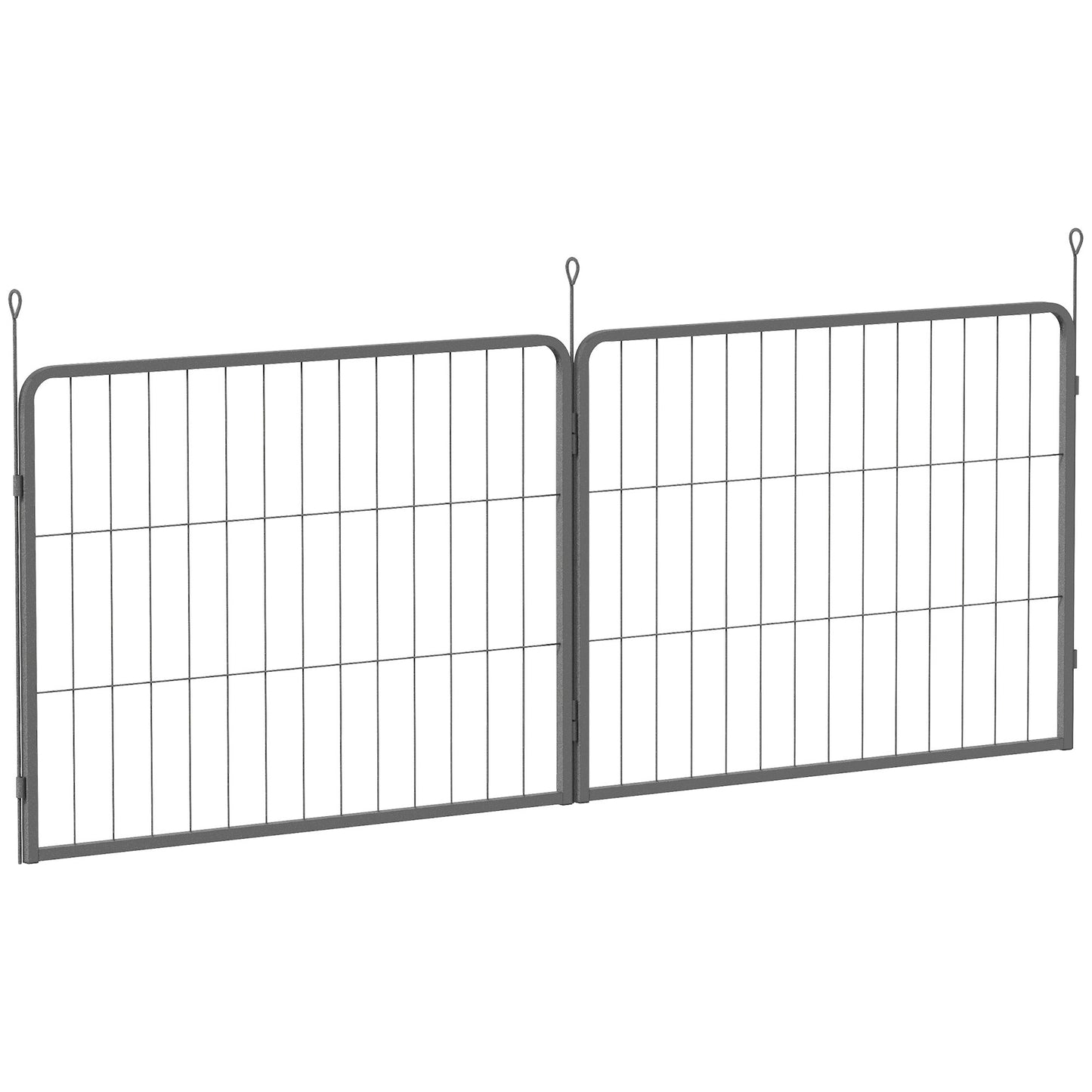 Photo of PawHut 2 Piece Dog Pen Expansion Pack for 60cm High Pet Playpen with 3 Stakes, for Small Dogs in Dogs colour on a white background
