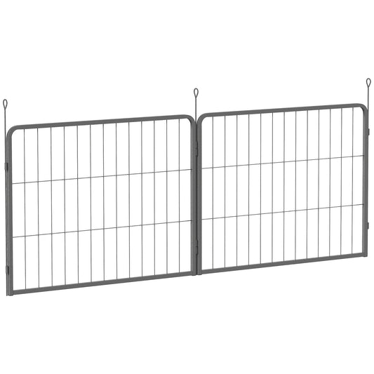 Photo of PawHut 2 Piece Dog Pen Expansion Pack for 60cm High Pet Playpen with 3 Stakes, for Small Dogs in Dogs colour on a white background