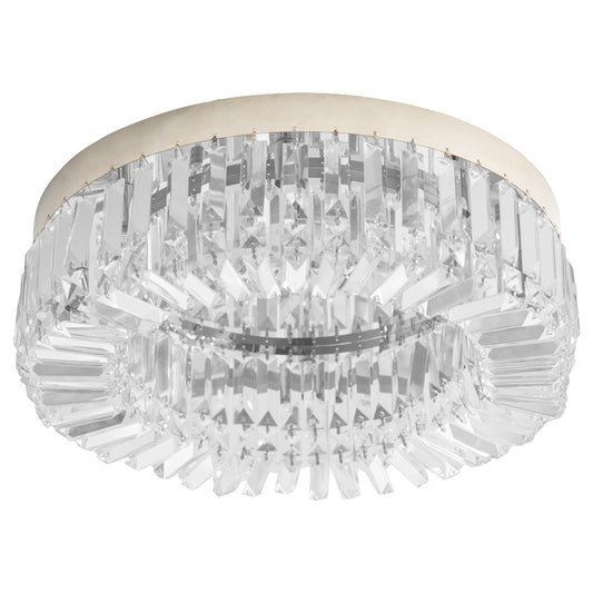 Photo of HOMCOM Crystal Chandeliers with Crystal Pendants, 8-Light Ceiling Light for Living Room, Bedroom Dining Room, Silver Tone in Tone colour on a white background